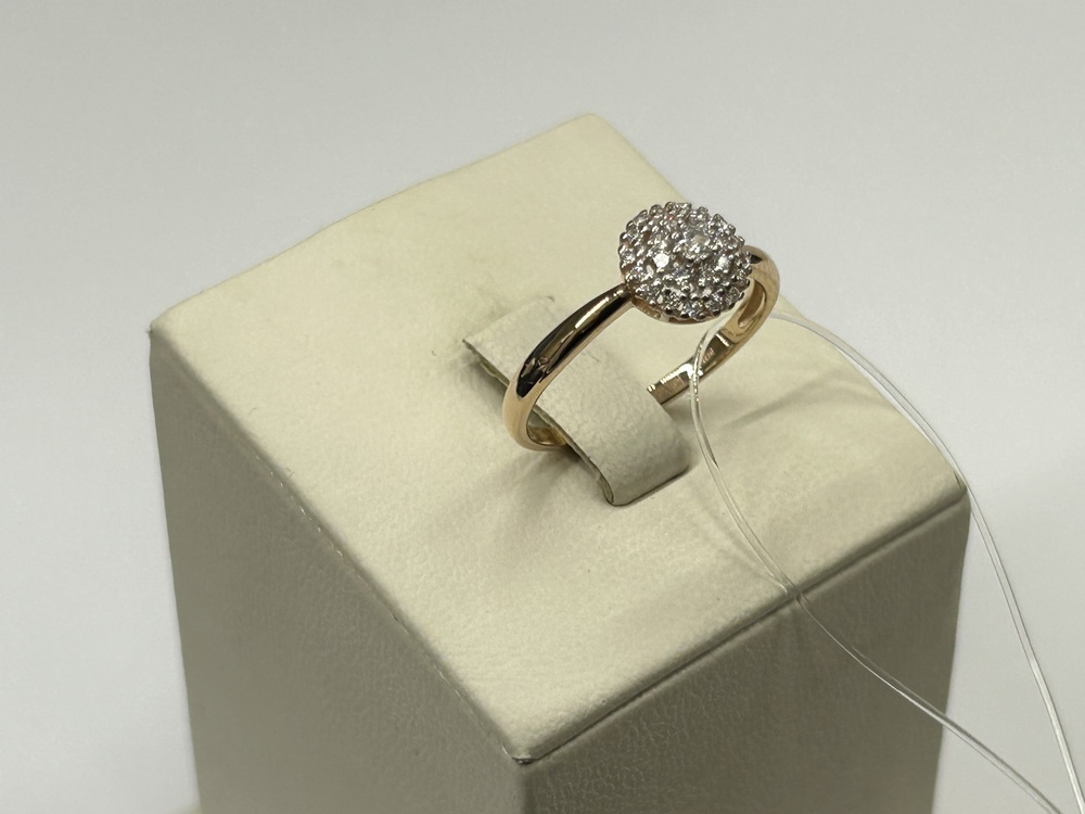 КОЛЬЦО С КАМНЯМИ (Au 585)