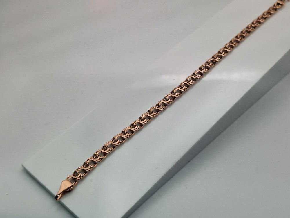 БЛБ585 БРАСЛЕТ ПОЛНОВЕСНЫЙ Бисмарк (Au 585)