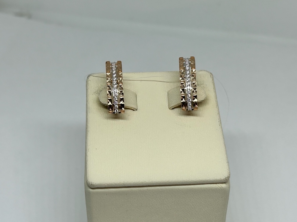 СЕРЬГИ С КАМНЯМИ (Au 585)