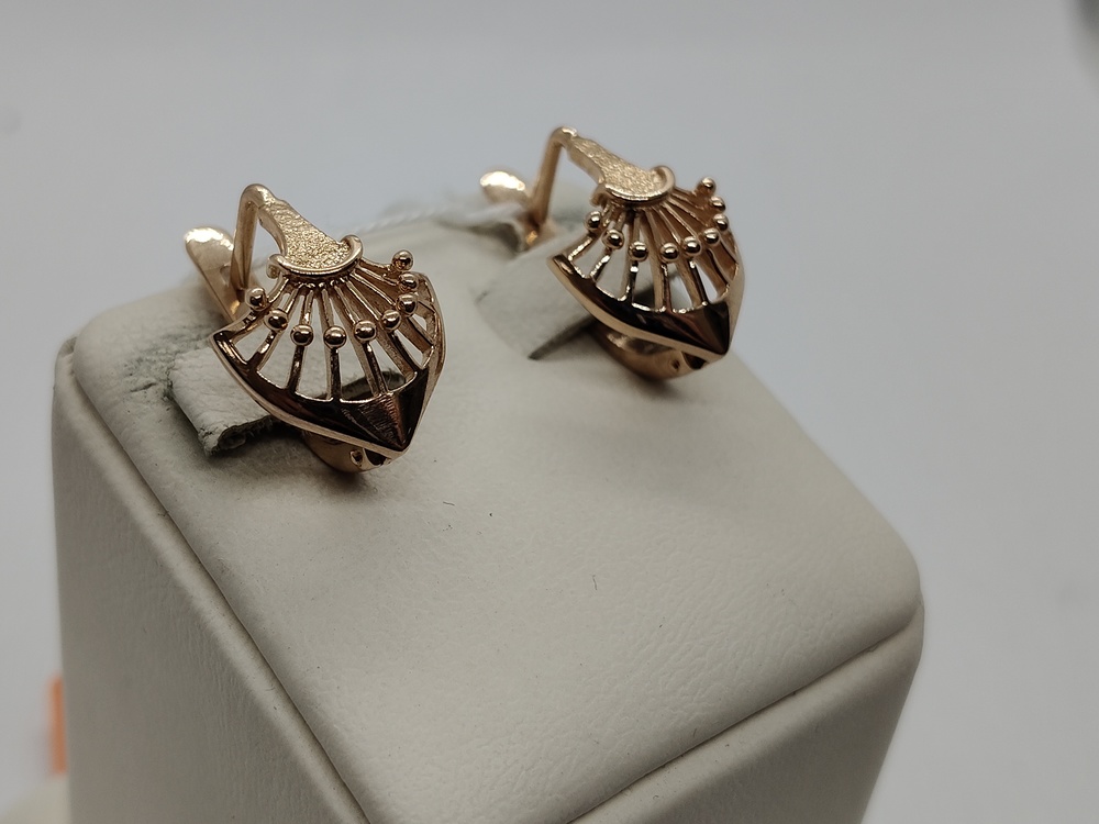 СЕРЬГИ БЕЗ КАМНЯ (Au 583)