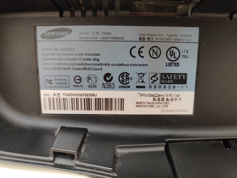 Монитор Samsung T200