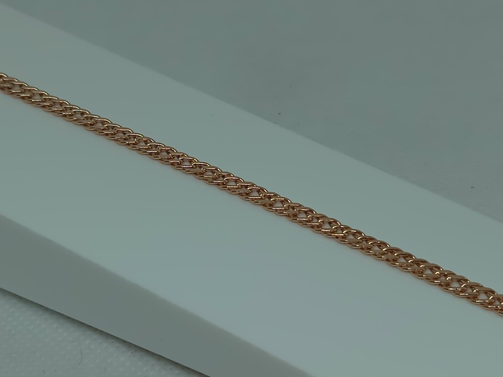 БРАСЛЕТ ПУСТОТЕЛЫЙ Ромб двойной (Au 585)