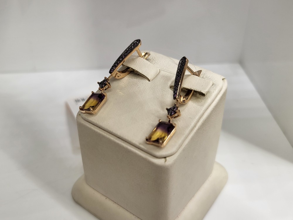 СЕРЬГИ С КАМНЯМИ (Au 585)