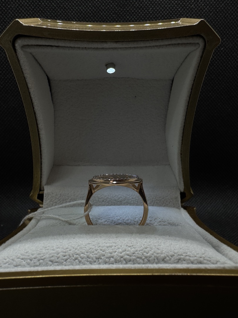 КОЛЬЦО С КАМНЯМИ (Au 585)