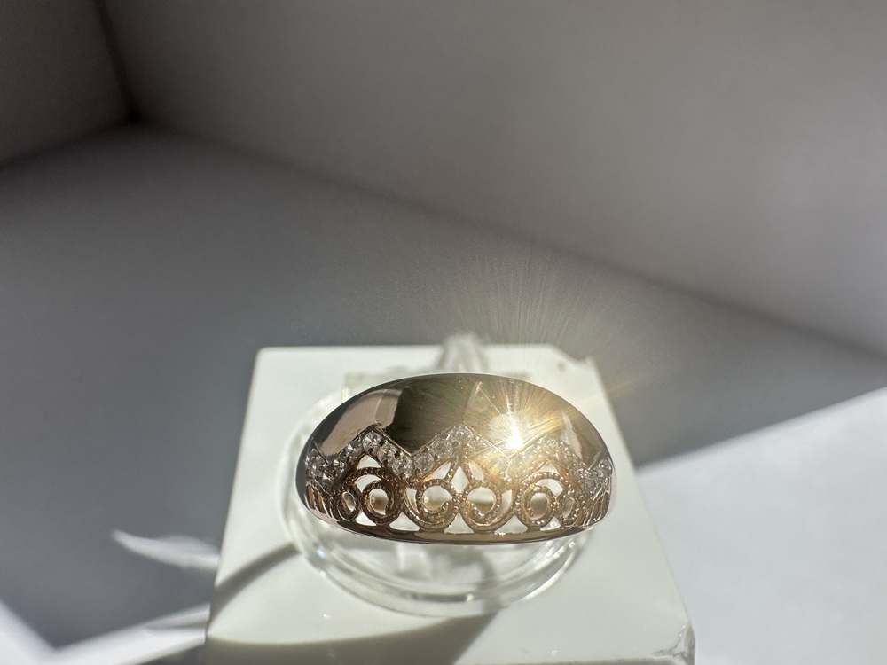 КОЛКМИ585 КОЛЬЦО С КАМНЯМИ (Au 585)