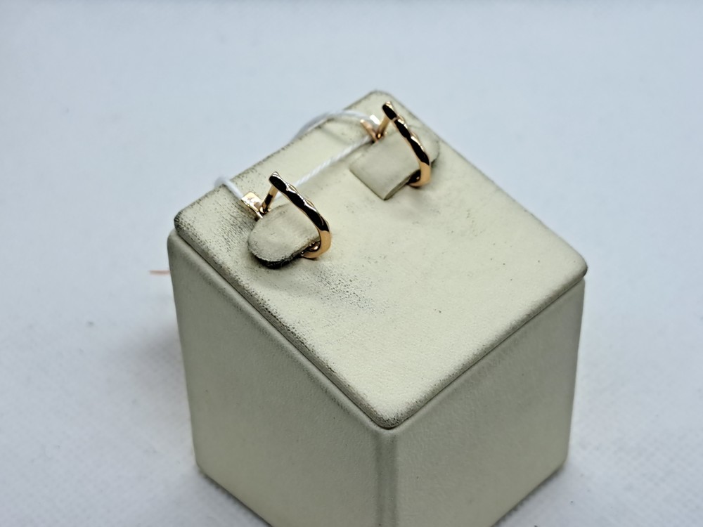 СБКМ585 СЕРЬГИ БЕЗ КАМНЯ (Au 585)