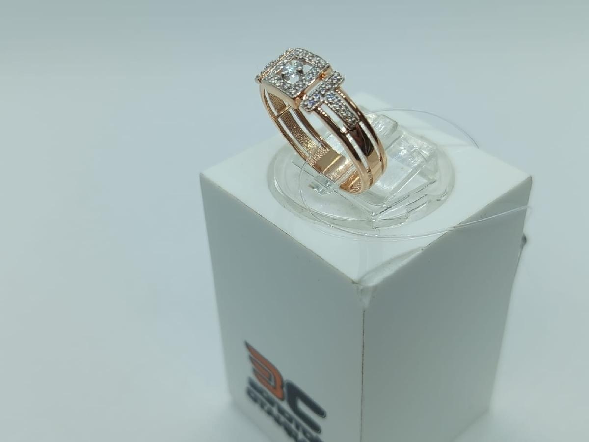 КОЛЬЦО С КАМНЯМИ (Au 585)