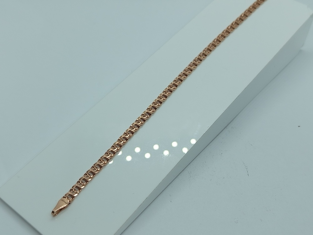 БЛБ585 БРАСЛЕТ ПОЛНОВЕСНЫЙ Бисмарк (Au 585)