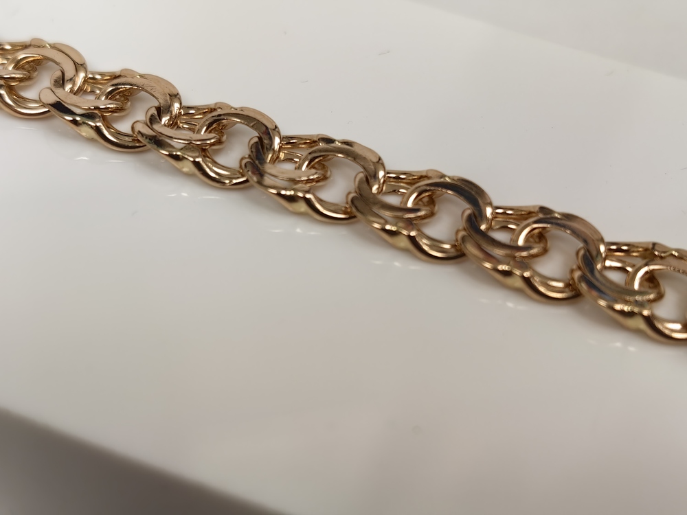 БЛБ585 БРАСЛЕТ ПОЛНОВЕСНЫЙ Бисмарк (Au 585)