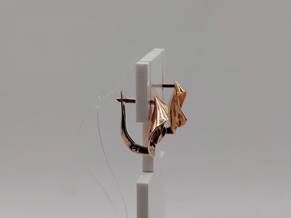 СЕРЬГИ БЕЗ КАМНЯ (Au 585)