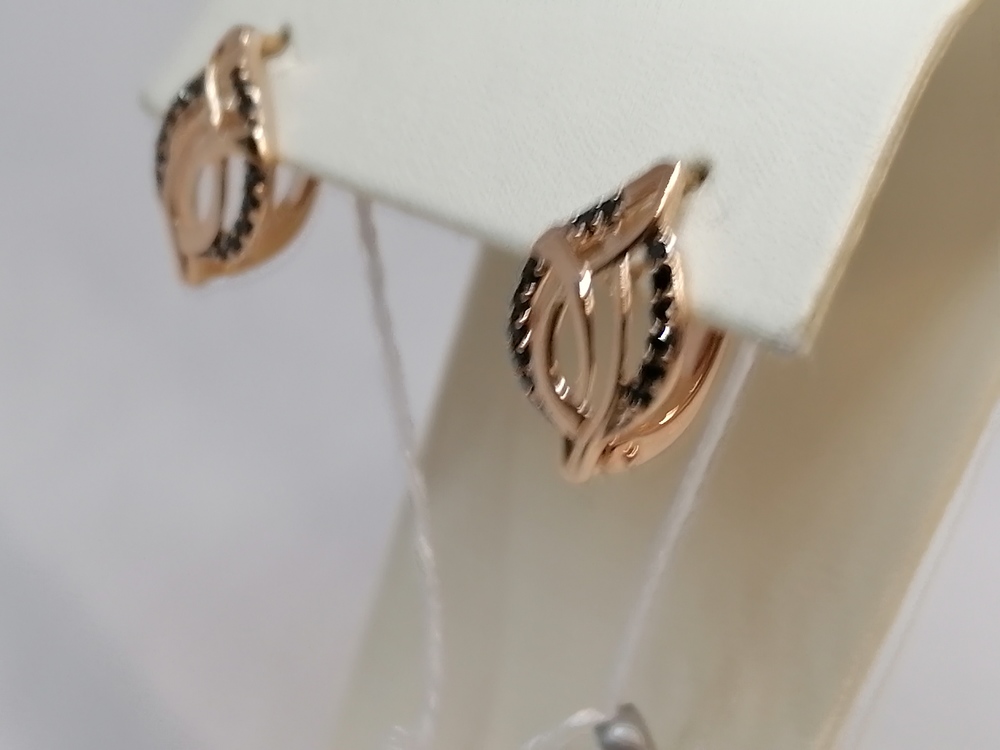 СКМИ585 СЕРЬГИ С КАМНЯМИ (Au 585)