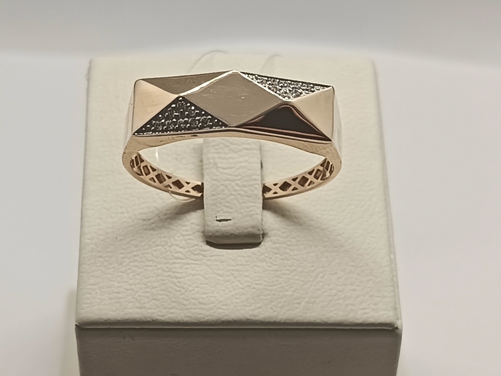 КОЛЬЦО С КАМНЯМИ (Au 585)