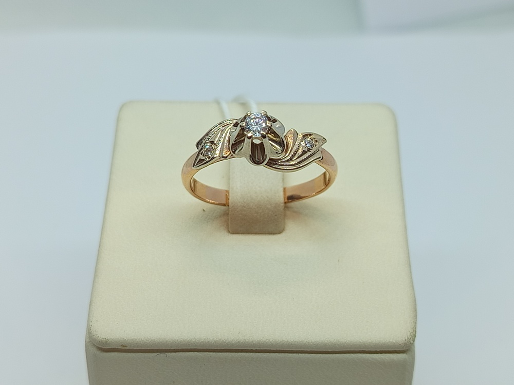 КОЛКМИ585 КОЛЬЦО С КАМНЯМИ (Au 585)