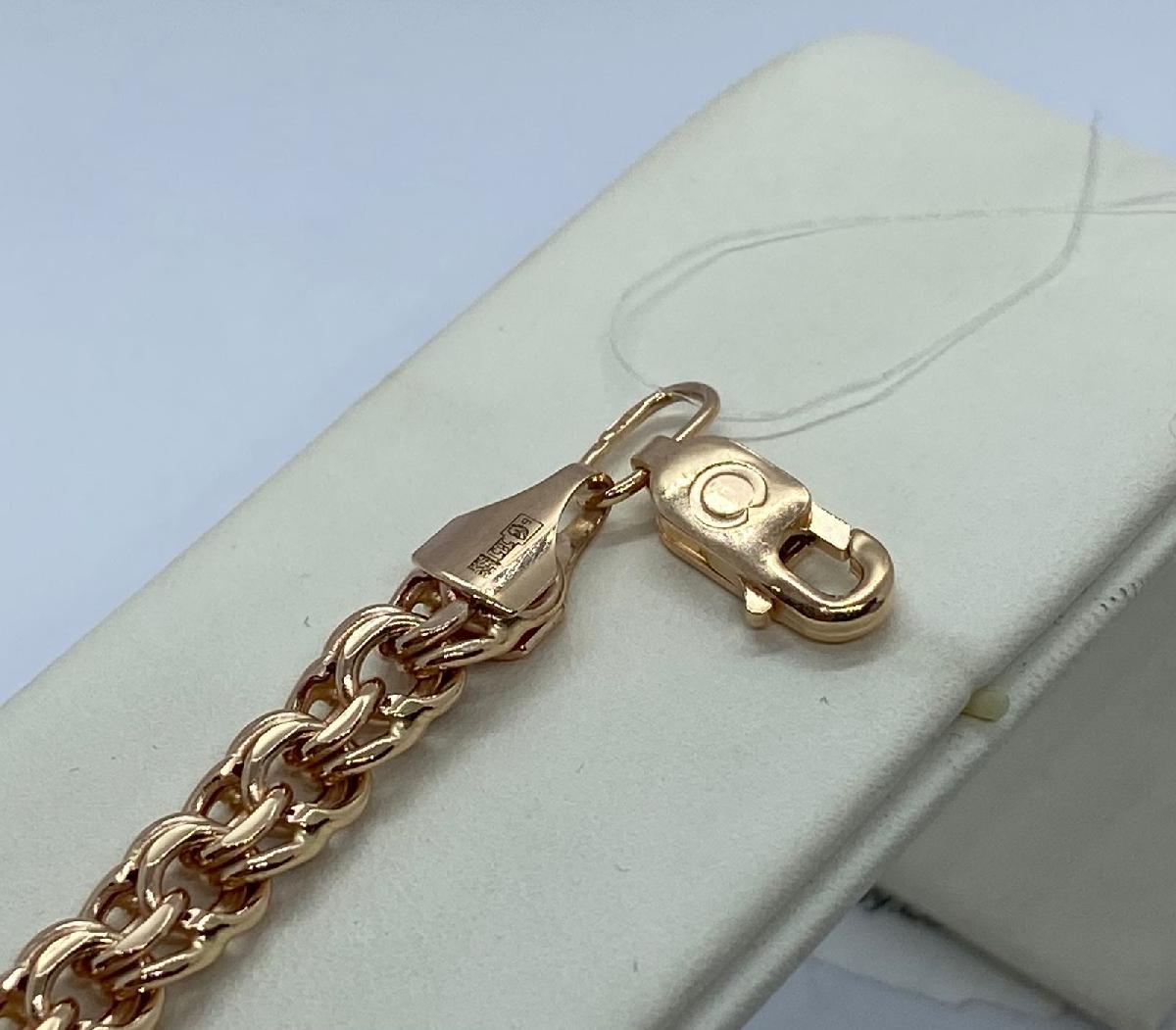 10090380120 БРАСЛЕТ ПУСТОТЕЛЫЙ Бисмарк (Au 585)