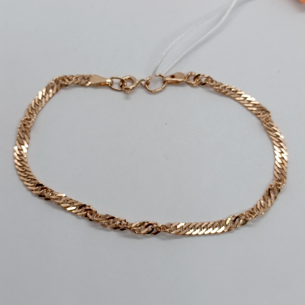 БРАСЛЕТ ПУСТОТЕЛЫЙ Сингапур Au 585