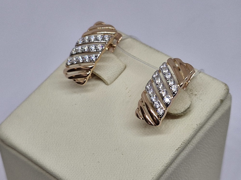 СЕРЬГИ С КАМНЯМИ (Au 585)