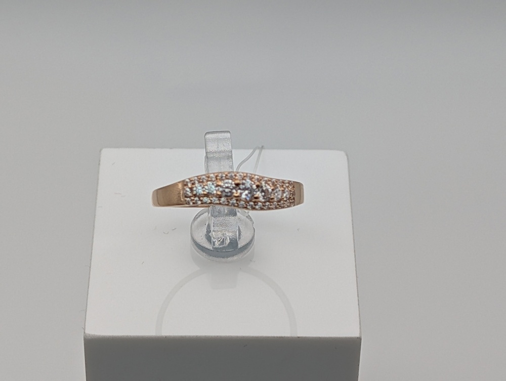 КОЛЬЦО С КАМНЯМИ (Au 585)