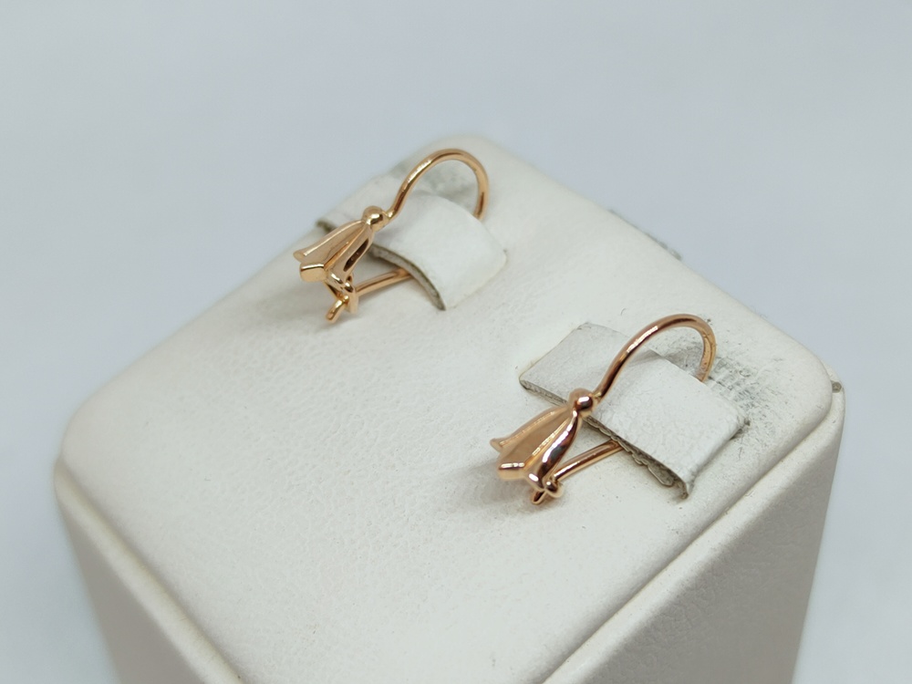 СЕРЬГИ БЕЗ КАМНЯ (Au 585)