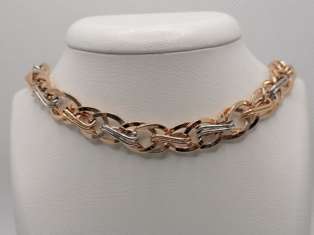 БРАСЛЕТ ПУСТОТЕЛЫЙ Фантазия (Au 585)