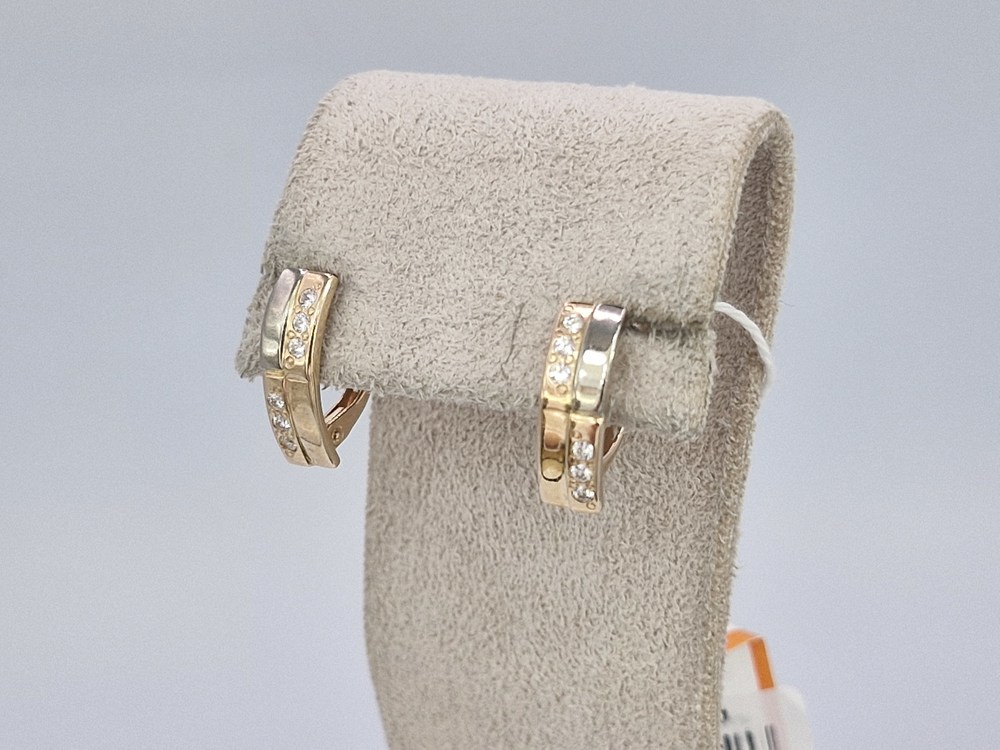 СКМИ585 СЕРЬГИ С КАМНЯМИ (Au 585)