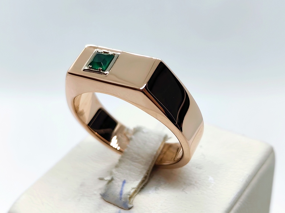 КОЛЬЦО ПЕЧАТКА с камнем (Au 585)