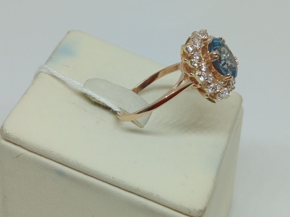 КОЛКМИ585 КОЛЬЦО С КАМНЯМИ (Au 585)