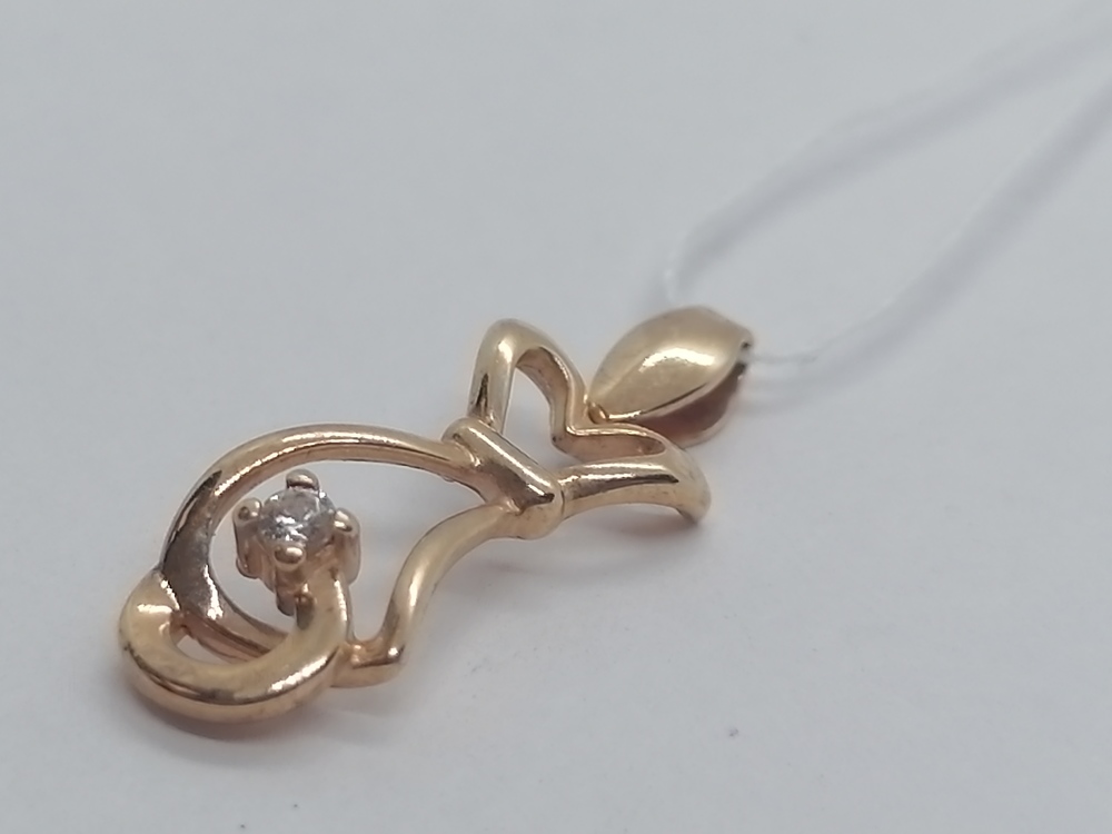 ПОДВЕСКА С КАМНЕМ (Au 585)