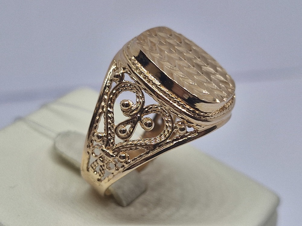 КОЛЬЦО ПЕЧАТКА без камня (Au 585)