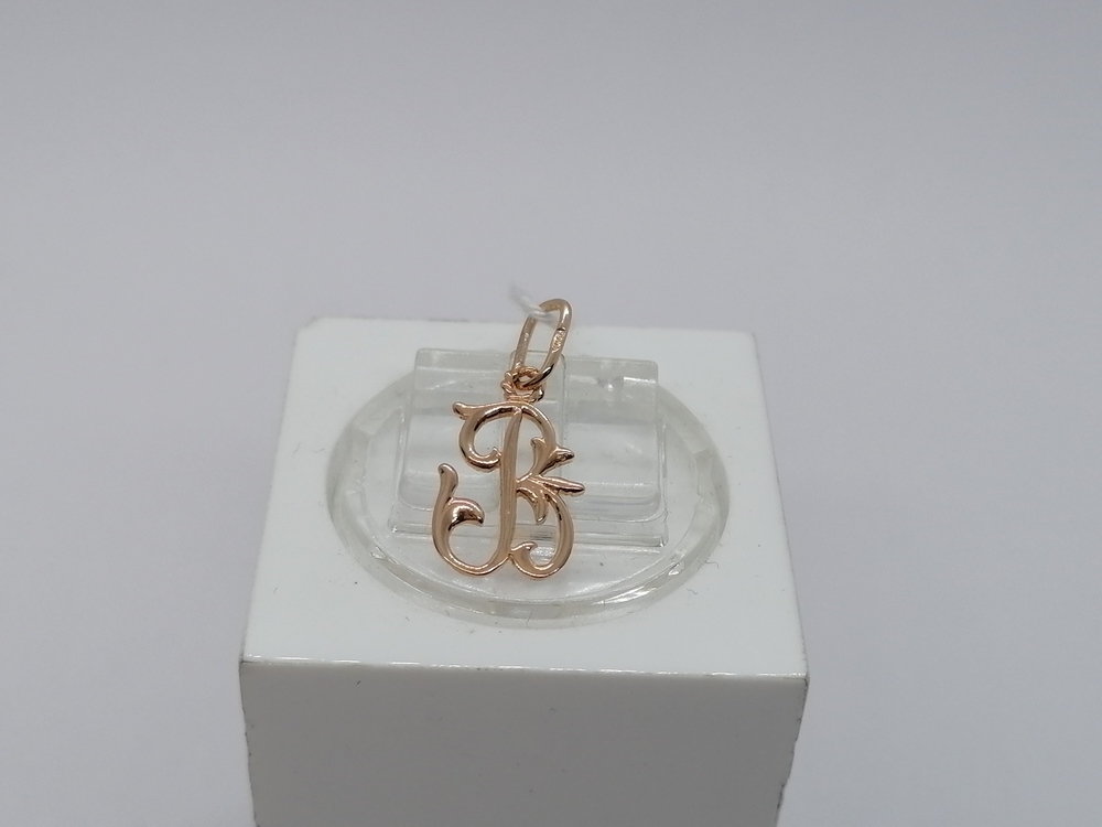 ПОДВЕСКА БУКВА В (Au )