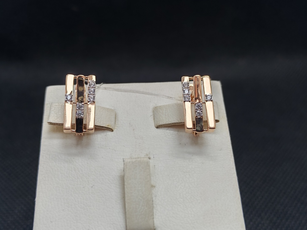 СЕРЬГИ С КАМНЯМИ (Au 585)