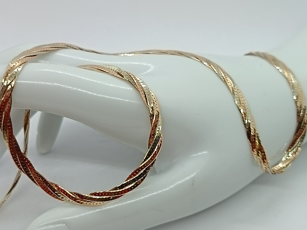 ЦЕПЬ ПОЛНОВЕСНАЯ Косичка(париджина) (Au 585)