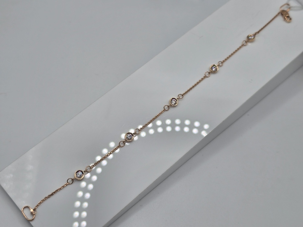 Б585 БРАСЛЕТ С КАМНЯМИ (Au 585)