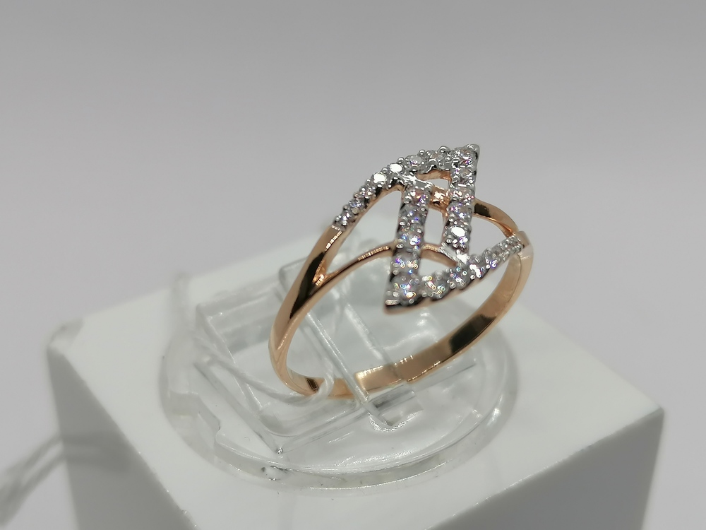 КОЛКМИ585 КОЛЬЦО С КАМНЯМИ (Au 585)