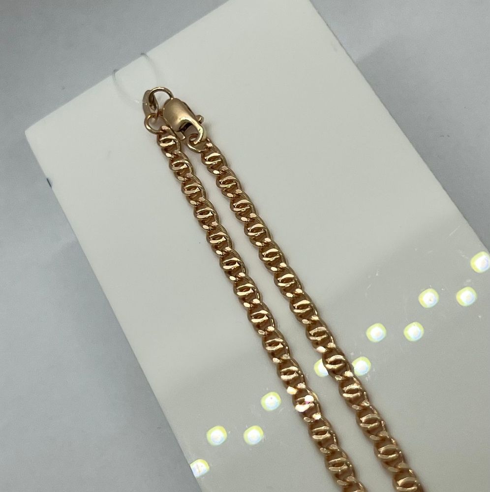 ЦЕПЬ ПУСТОТЕЛАЯ Птичий глаз(глаз пантеры) (Au 585)