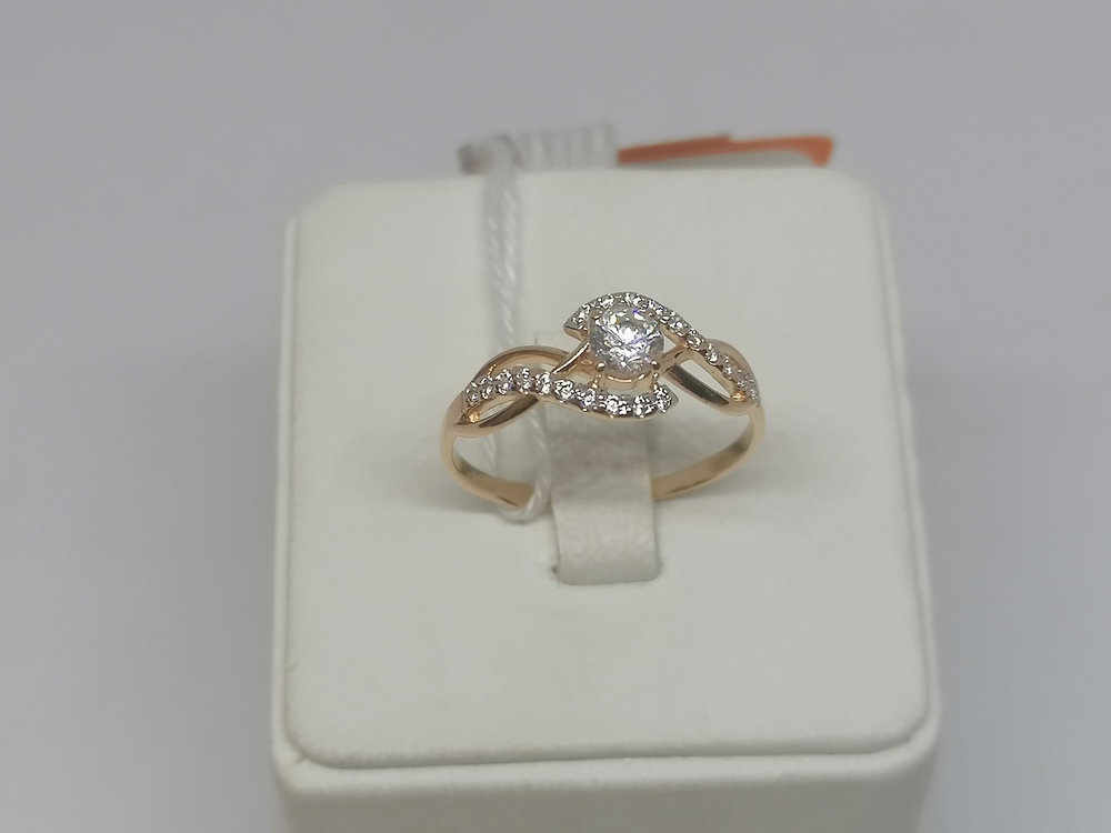 КОЛКМИ585 КОЛЬЦО С КАМНЯМИ (Au 585)