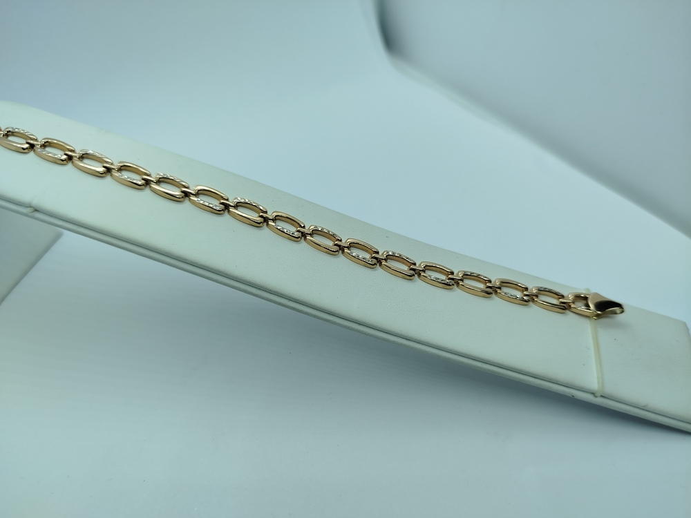 БРАСЛЕТ ПУСТОТЕЛЫЙ Фантазия Au 585