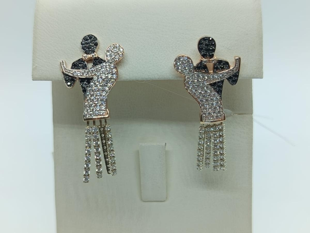 СЕРЬГИ С КАМНЯМИ (Au 585)