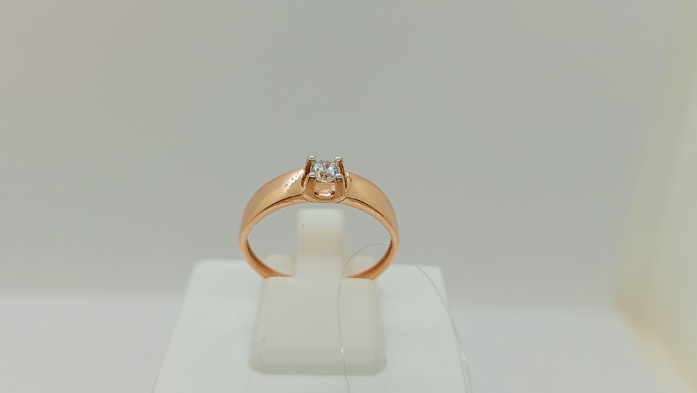 КОЛЬЦО С КАМНЕМ (Au 585)