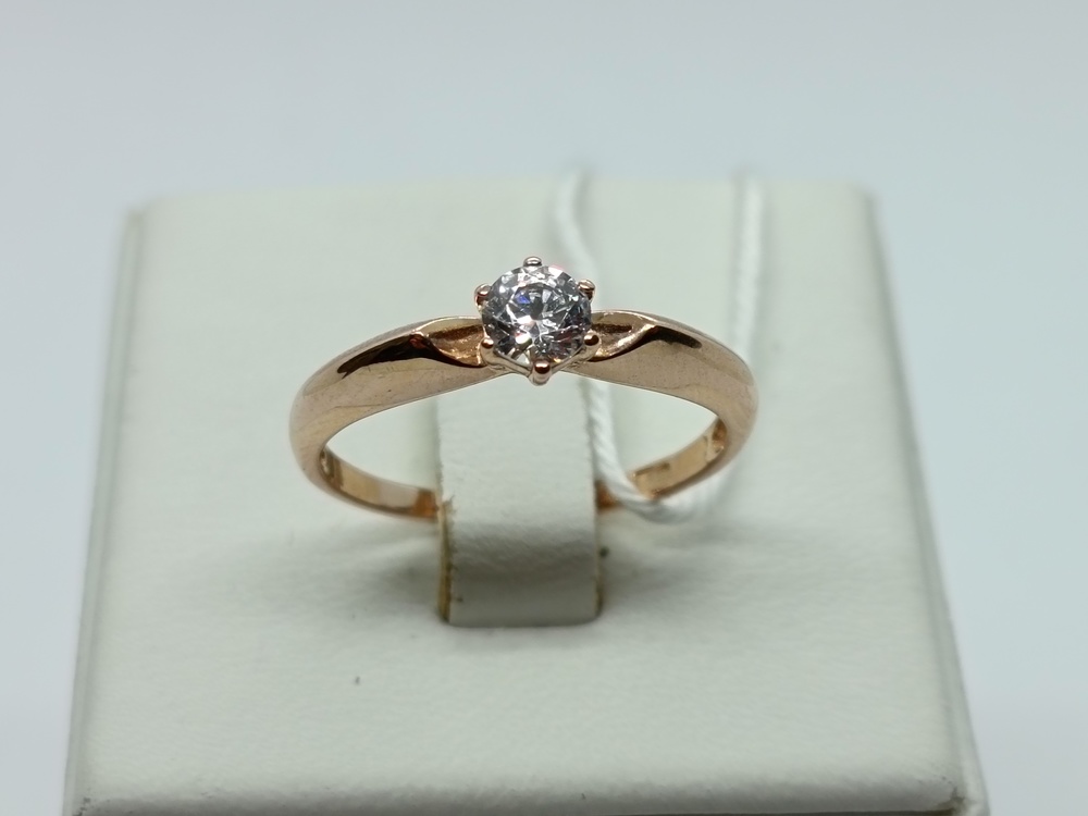 КОЛКМ585 КОЛЬЦО С КАМНЕМ (Au 585)