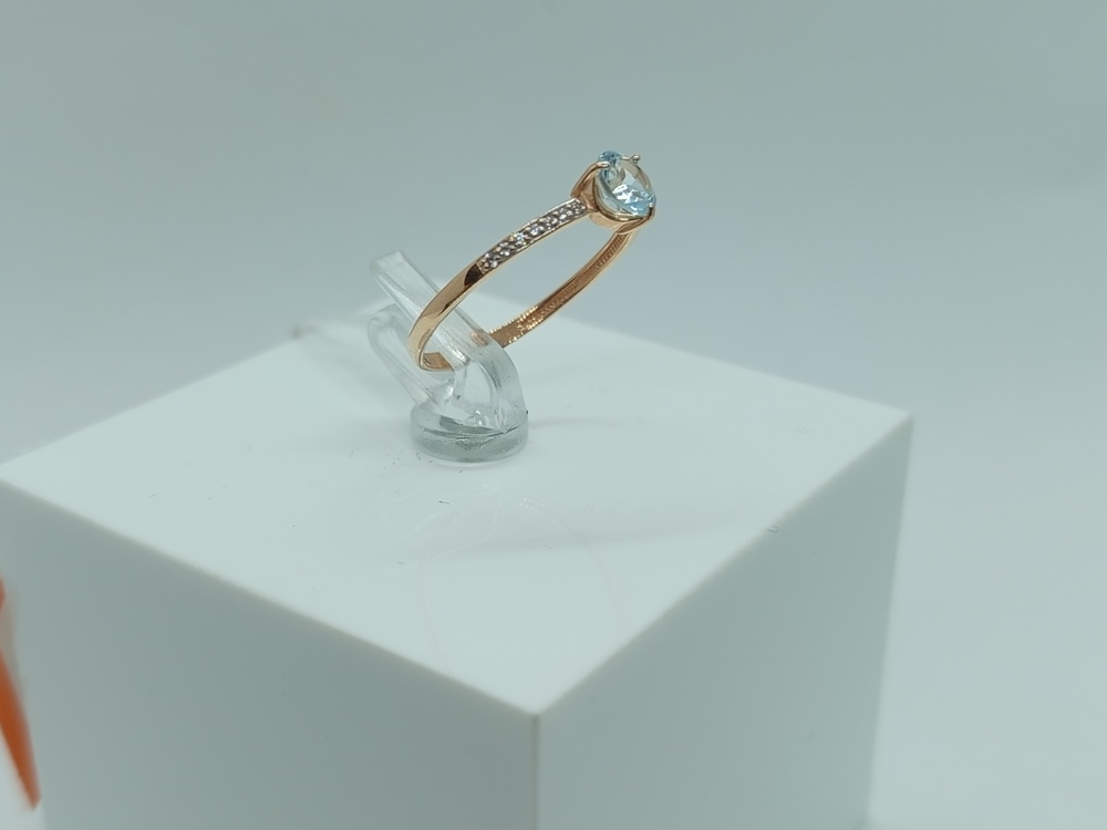 КОЛЬЦО С КАМНЯМИ (Au 585)