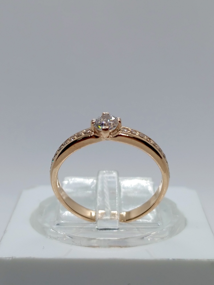 КОЛКМИ585 КОЛЬЦО С КАМНЯМИ (Au 585)