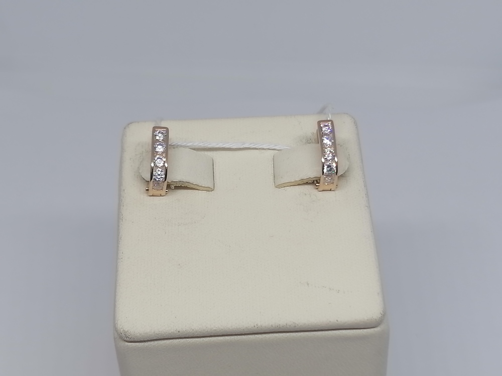 СКМИ585 СЕРЬГИ С КАМНЯМИ (Au 585)