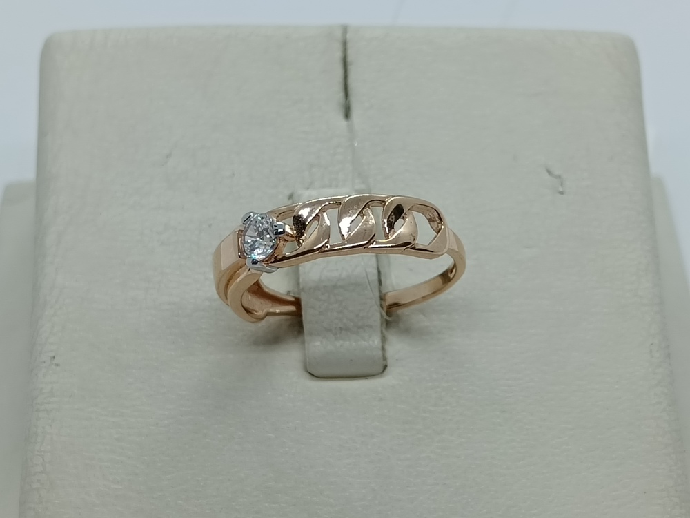 КОЛЬЦО С КАМНЕМ (Au 585)