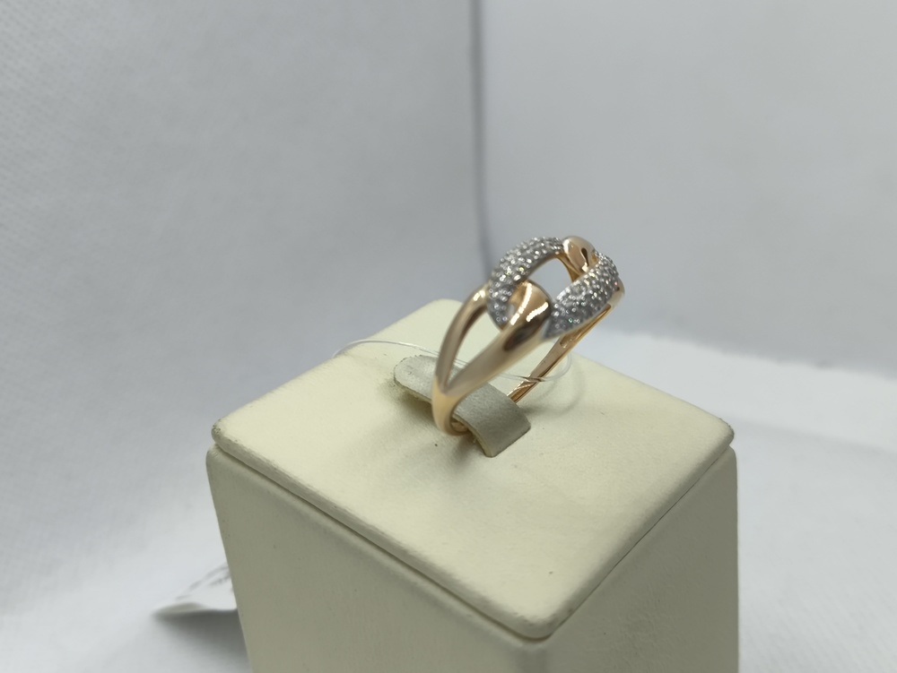 КОЛЬЦО С КАМНЯМИ (Au 585)