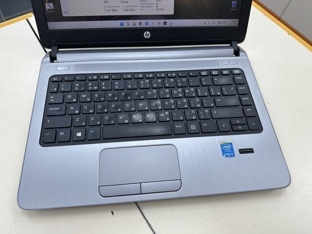 Ноутбук HP; Core i3-4030U, Intel UHD Graphics, 4 Гб, 240 Гб, Нет