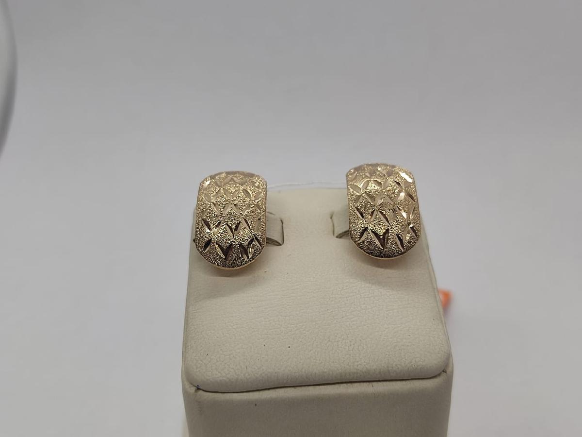 СБКМ585 СЕРЬГИ БЕЗ КАМНЯ (Au 585)