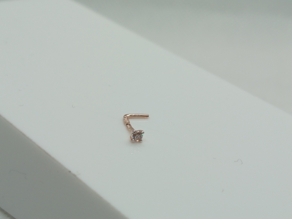 ПИРСИНГ С КАМНЕМ (Au 585)