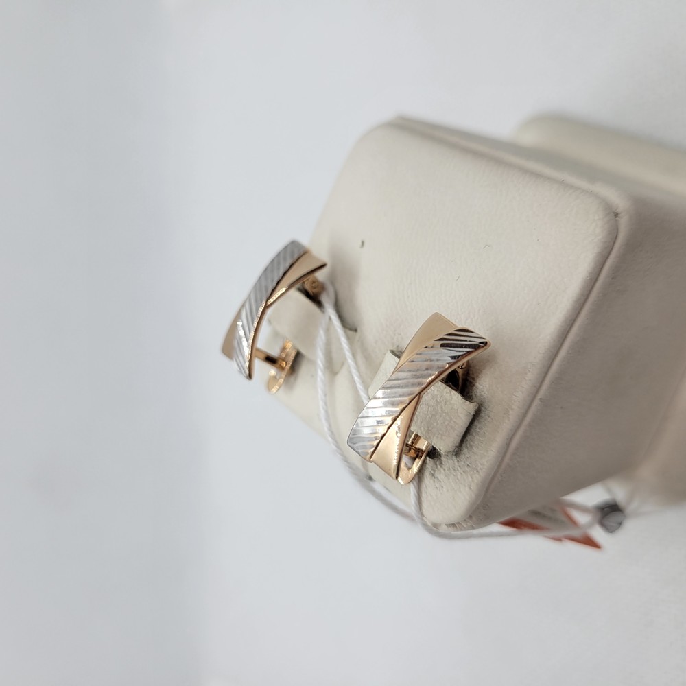 СБКМ585 СЕРЬГИ БЕЗ КАМНЯ (Au 585)