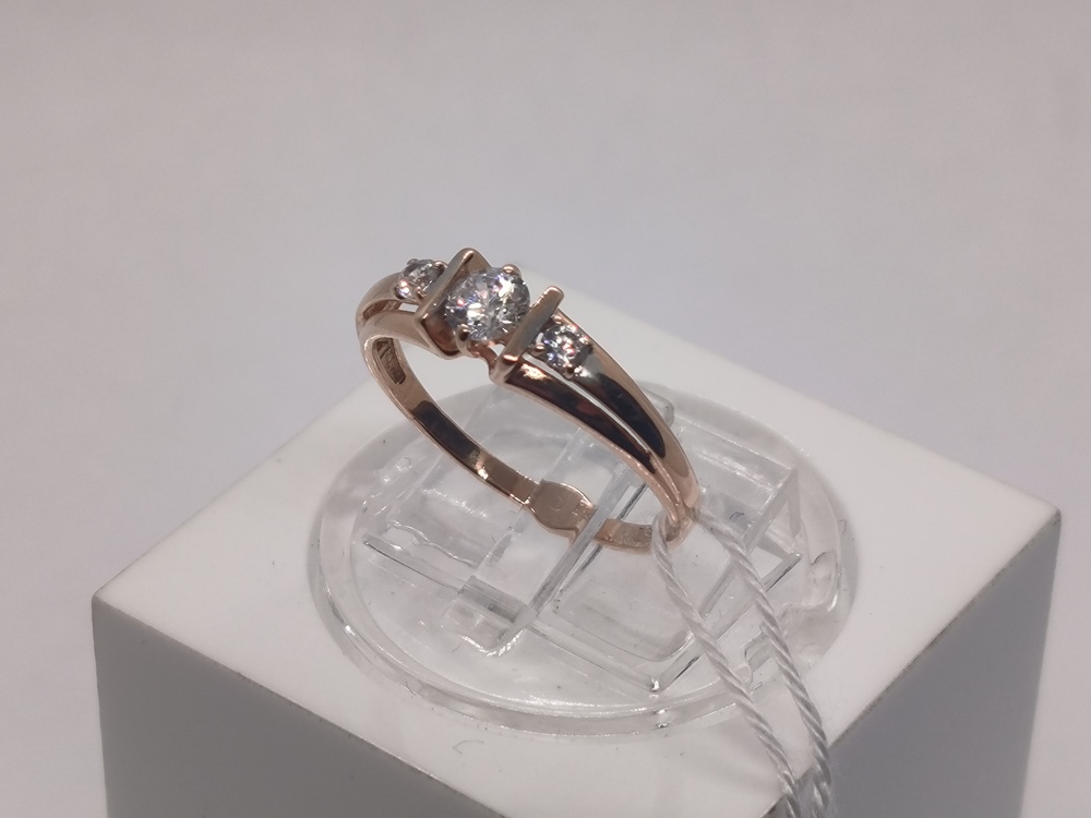 КОЛКМИ585 КОЛЬЦО С КАМНЯМИ (Au 585)