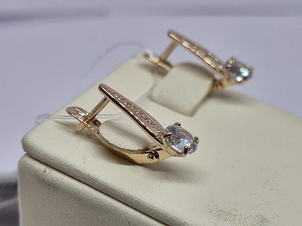 СЕРЬГИ С КАМНЯМИ (Au 585)